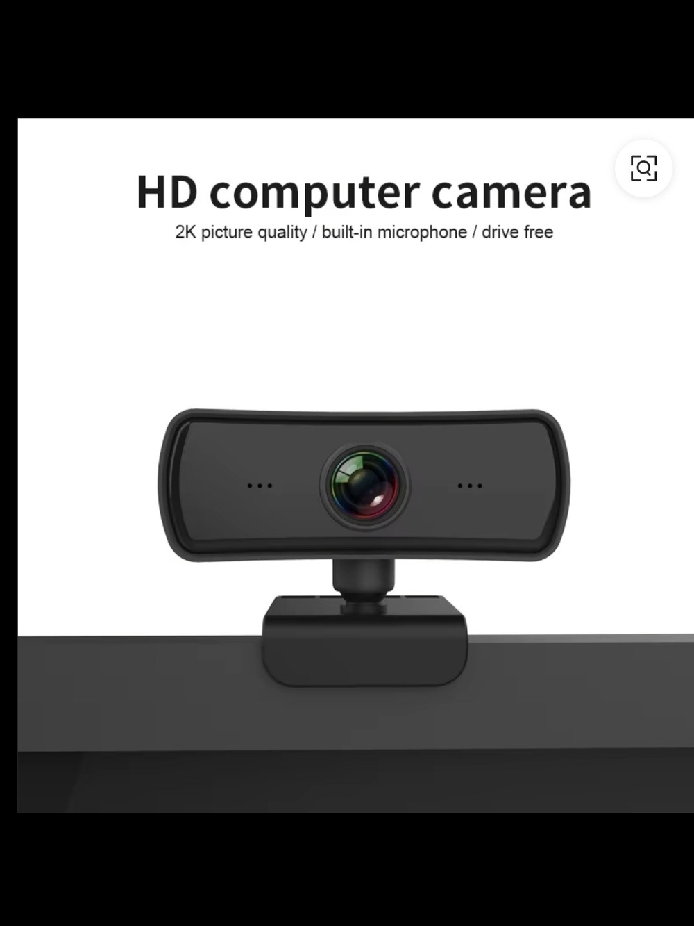 New 2k HD Computer Webcam With Microphone.